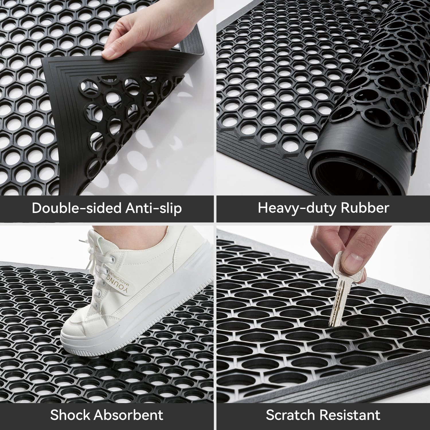 RESARE wide 32x47 mat for busy entrances and porches.