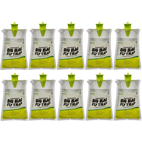 RESCUE! Big Bag Fly Trap exterior view showing outdoor fly control.