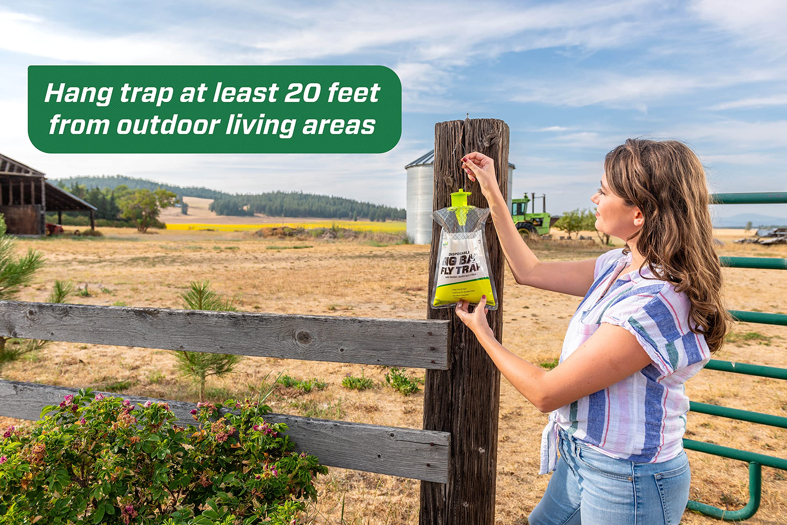 Outdoor-only design keeps indoor spaces free from trap odors with RESCUE! Fly Trap.