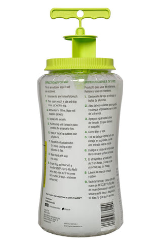 RESCUE! Fly Trap Max jar and cap on display, emphasizing durable, reusable design.