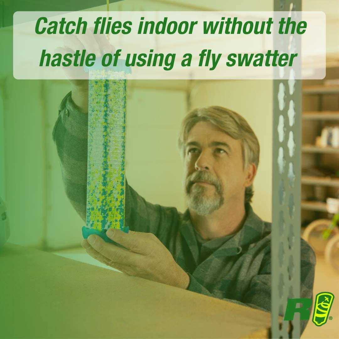 RESCUE! Fly TrapStik fruit fly capture demonstrating odor-free attraction