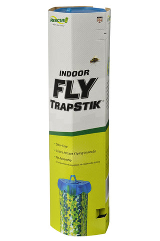 RESCUE! Fly TrapStik shows color pattern attracting indoor flies.