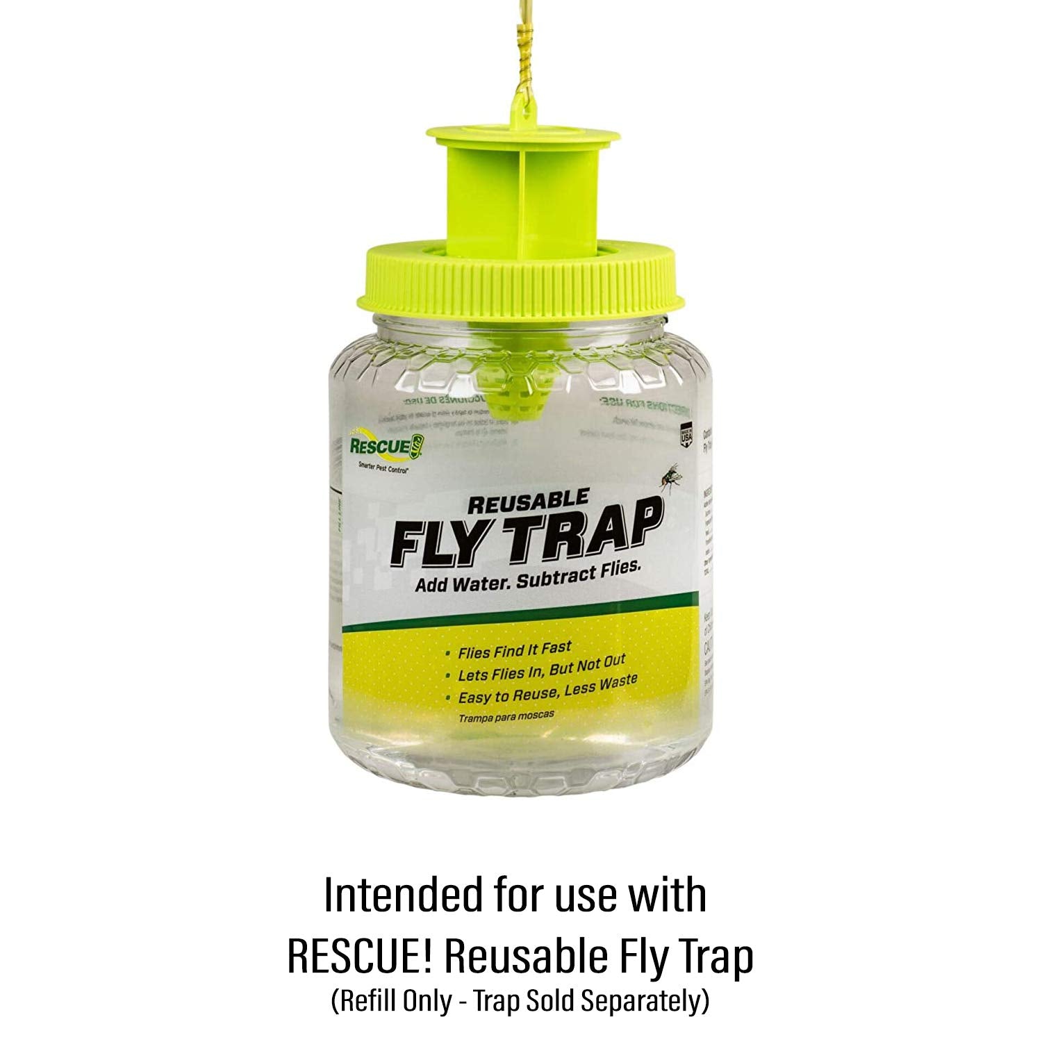 RESCUE! made-in-USA bait refill emphasizing quality and domestic manufacturing for pest control.