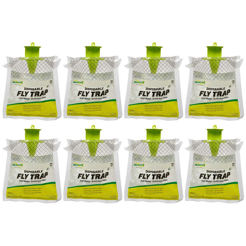 RESCUE! outdoor fly trap pack shown ready for activation in a sunny yard