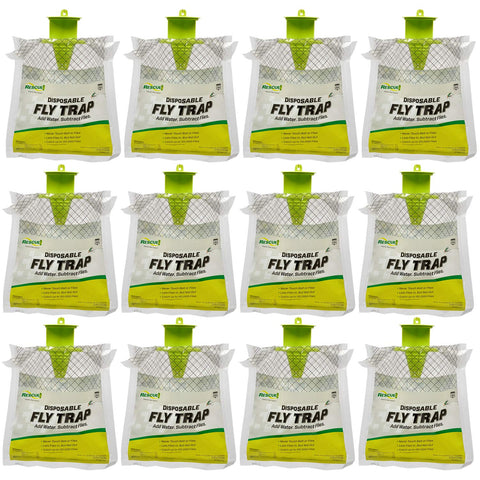 RESCUE! outdoor flytrap packaging showing twelve traps for easy pest control.
