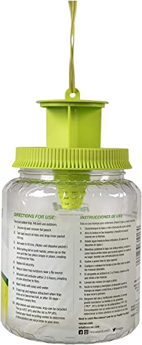 RESCUE outdoor fly trap canister 4-pack water-activated lure for garden spaces