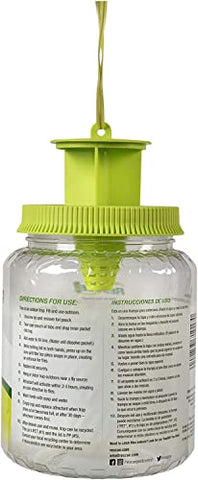RESCUE outdoor fly trap canister 4-pack water-activated lure for garden spaces