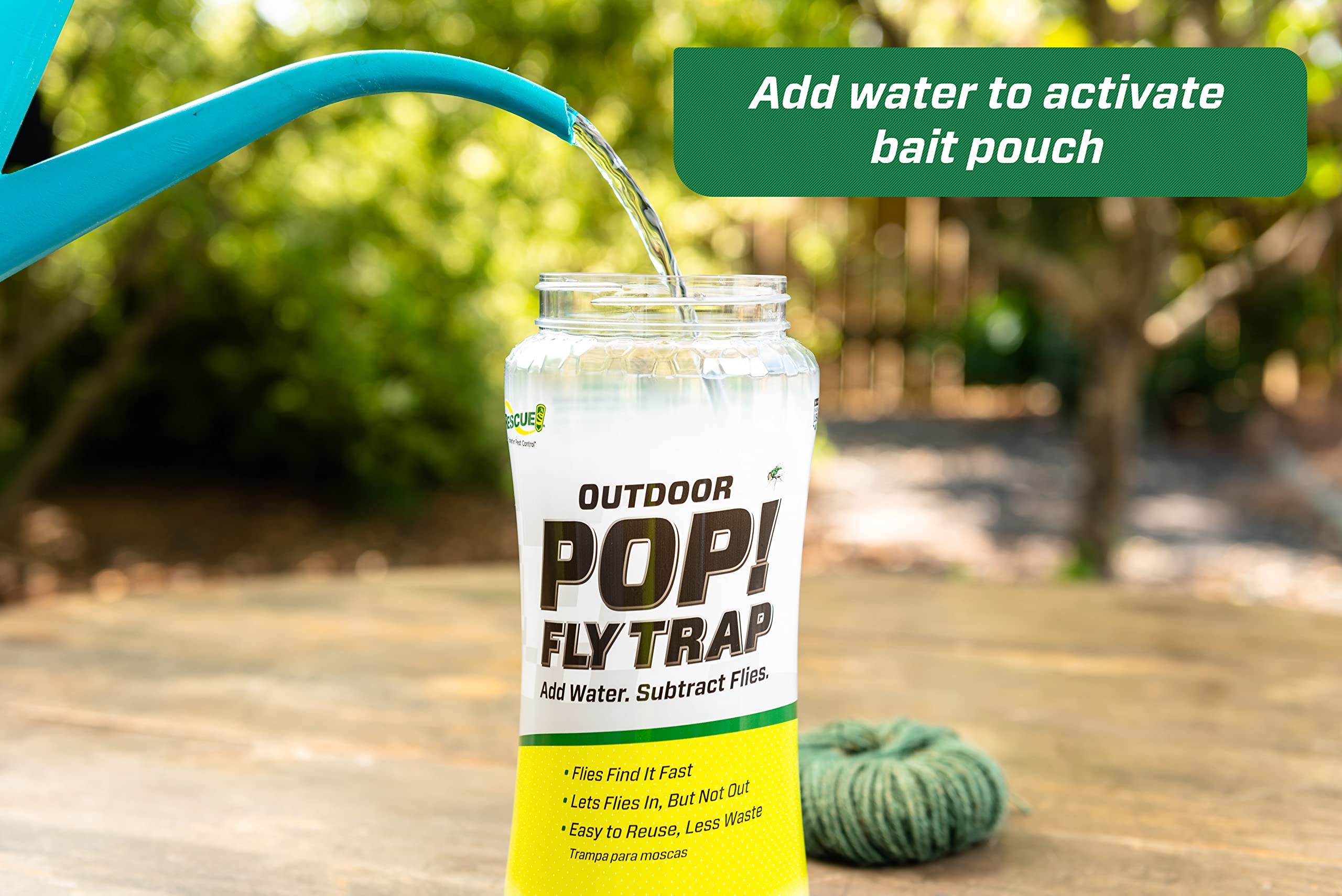 RESCUE! POP! Fly Trap three-pack packaging emphasizes convenience for multiple spaces.