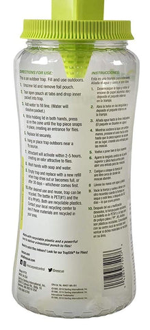 Single-use refill pouch for RESCUE! POP! attractant to extend trap life.