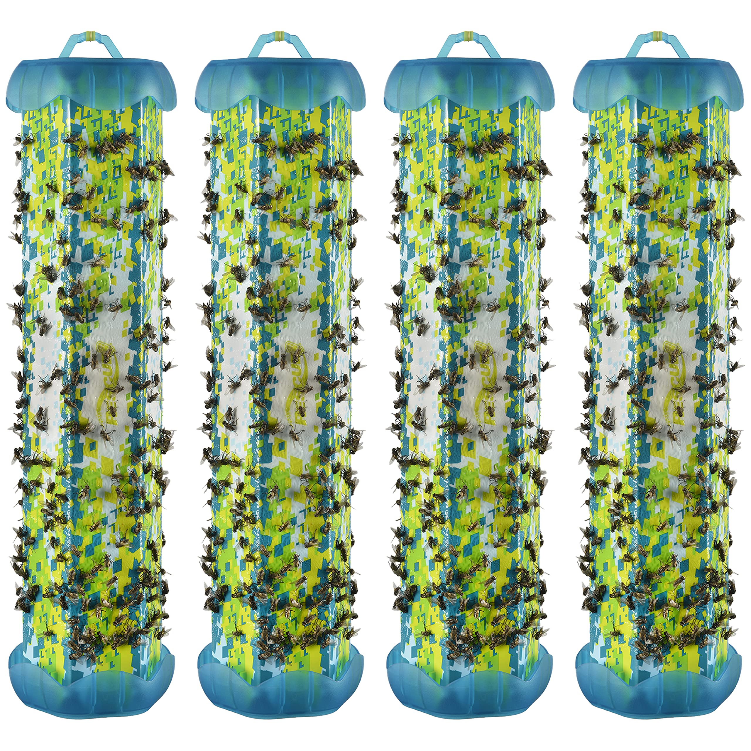 RESCUE! TrapStik hanging indoors captures flies with odor-free trapping.