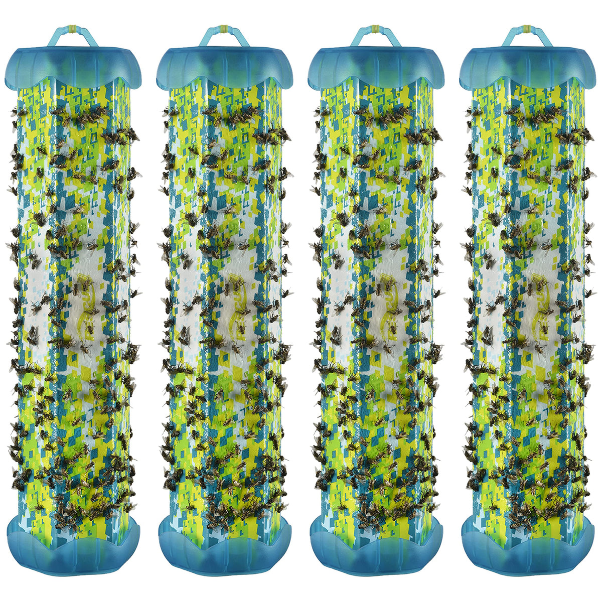 RESCUE! TrapStik hanging indoors captures flies with odor-free trapping.