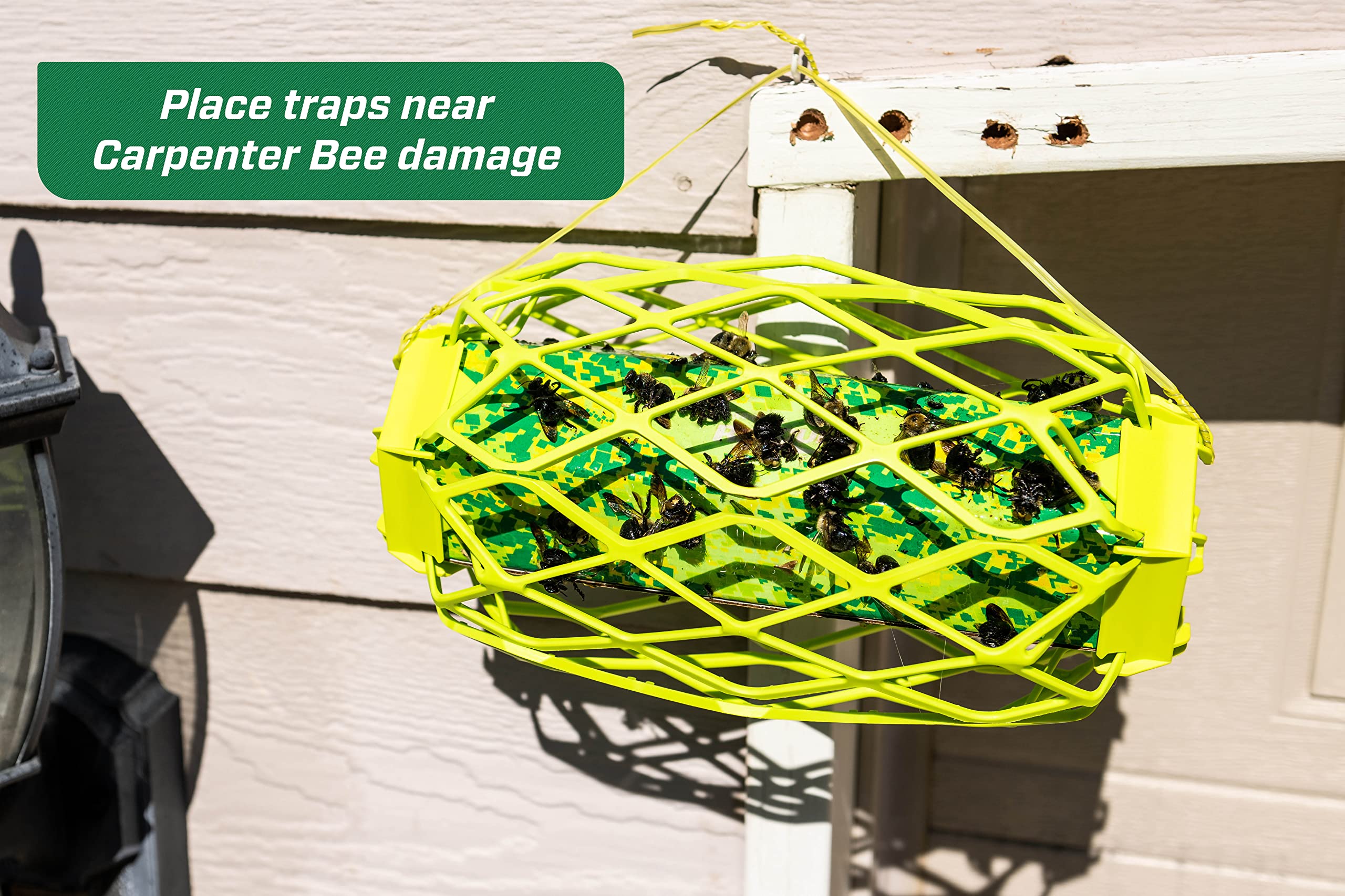 RESCUE! TrapStik side view highlighting weatherproof design for outdoor use.