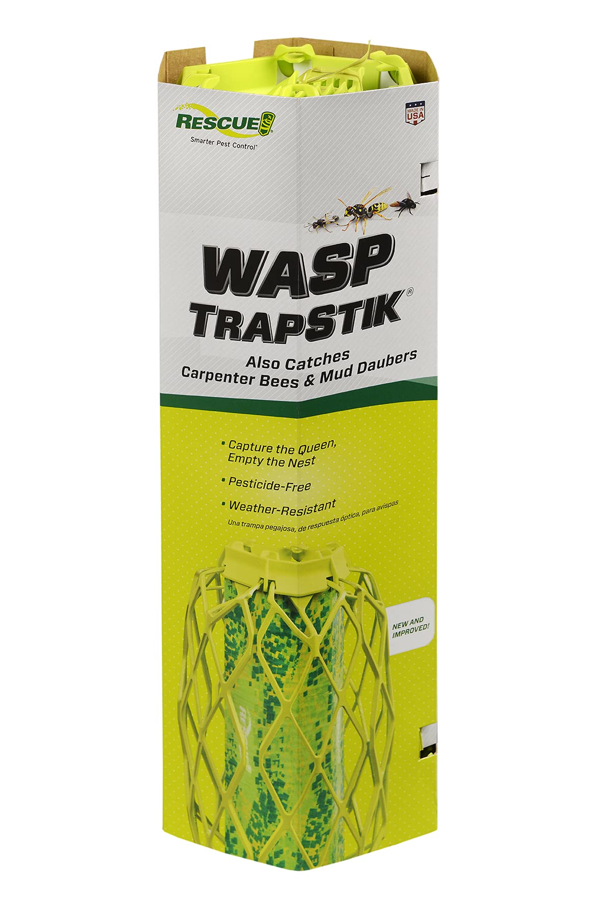 RESCUE! Visilure TrapStik targets mud daubers effectively outdoors
