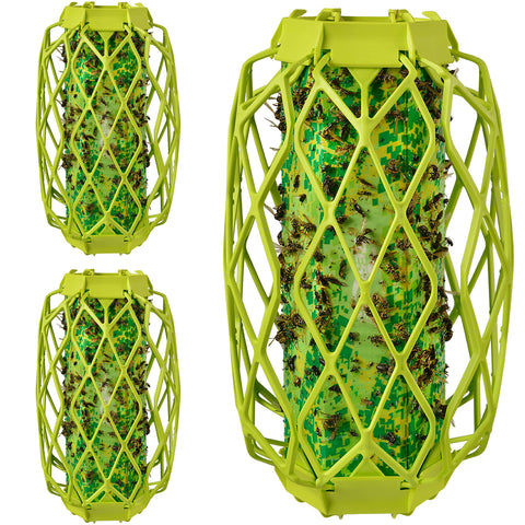 RESCUE! VisiLure TrapStik attracts wasps with a bright color pattern outdoors