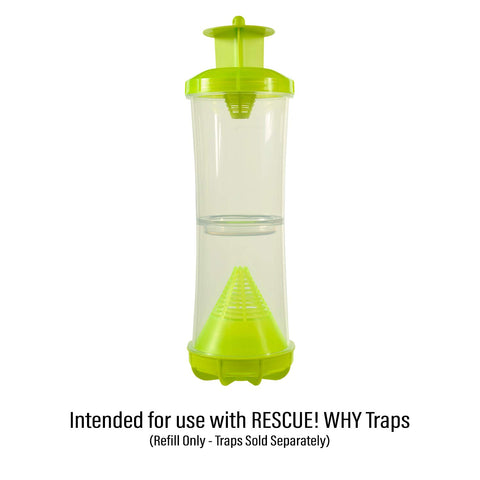 Close-up of attractant vial inside RESCUE! WHY Trap for two-week release.