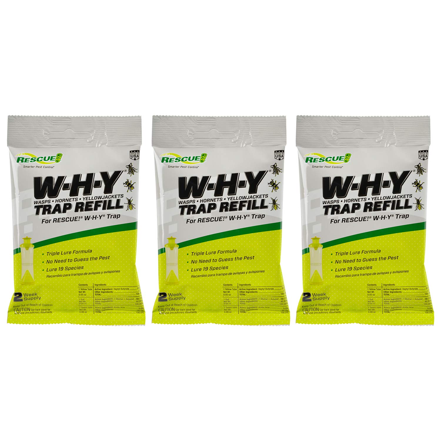 RESCUE! WHY Trap refill: 2-week package for continuous outdoor protection.