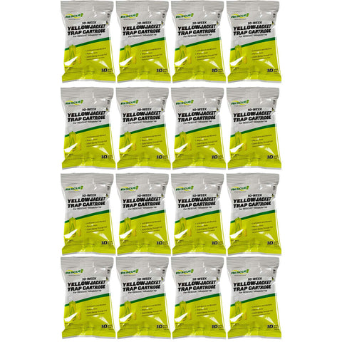 RESCUE! attractant cartridge inside trap showing 10-week lure power