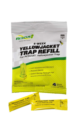 RESCUE! Yellowjacket attractant inside-trap setup shown for targeted capture