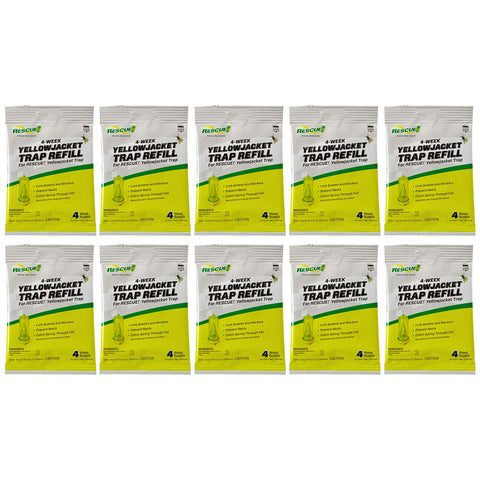 RESCUE! Yellowjacket attractant refill two-week vials ready for reusable traps, effective lure