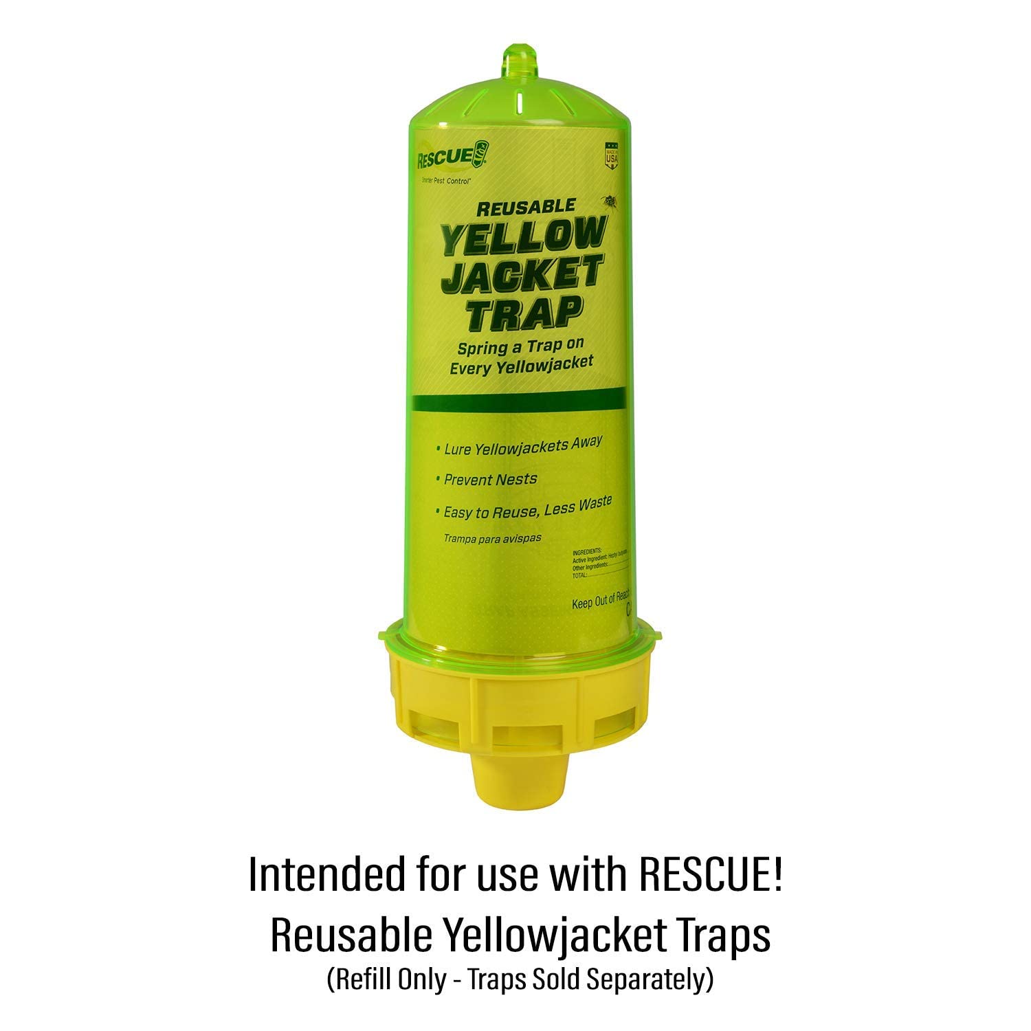 RESCUE! refill cartridge placed inside the trap for reuse