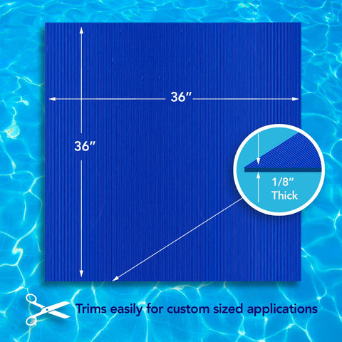 RESILIA Stay-Put ladder mat protects pool liner by cushioning ladder footing.