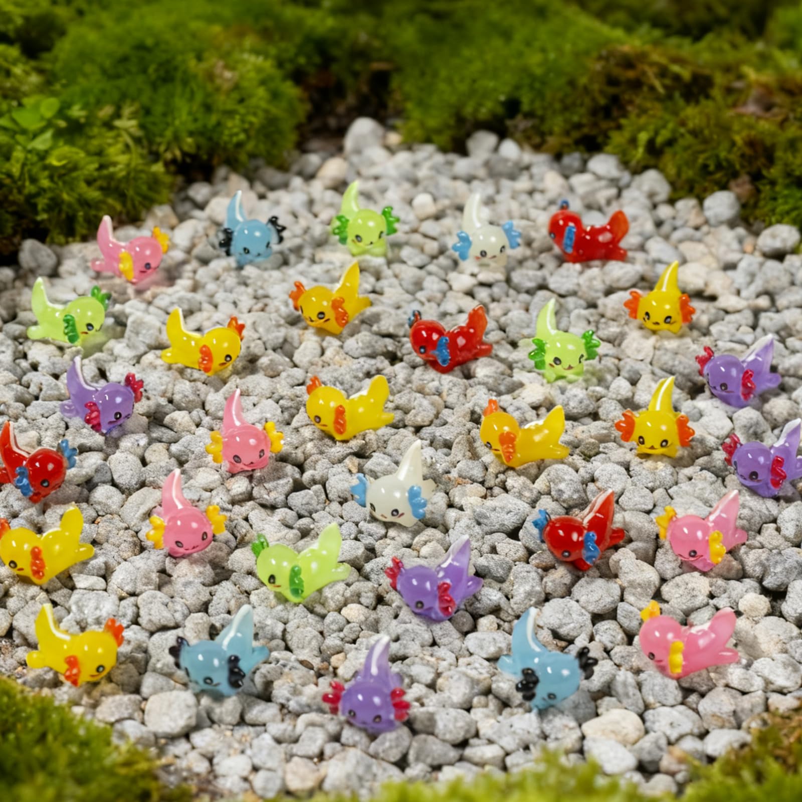 ResinGlow colorful desk pets brighten a dollhouse or terrarium