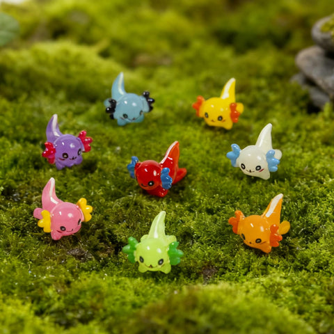 ResinGlow night glow axolotls enhance nighttime displays