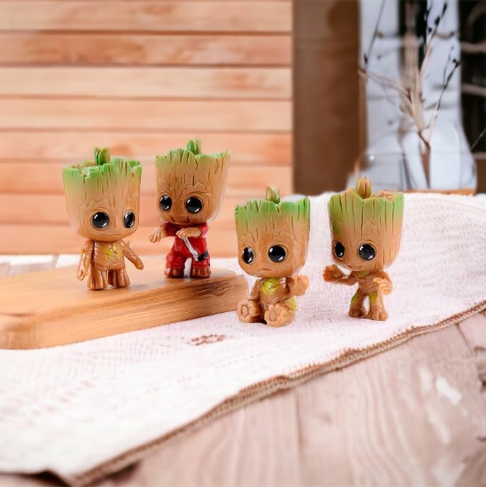 Resin Tree Men figurines provide durable decorative accents.
