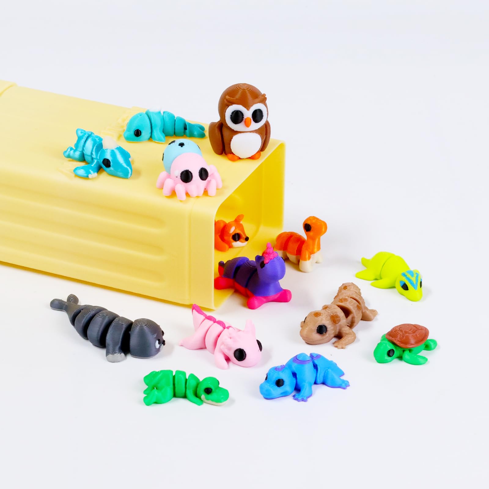 ResinGlow compact desk decor mini animals perfect for shelves, rewards, or party favors