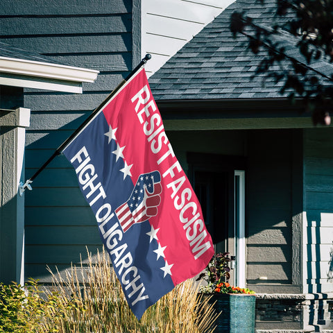 Resist Fascism flag presented as a thoughtful gift idea.
