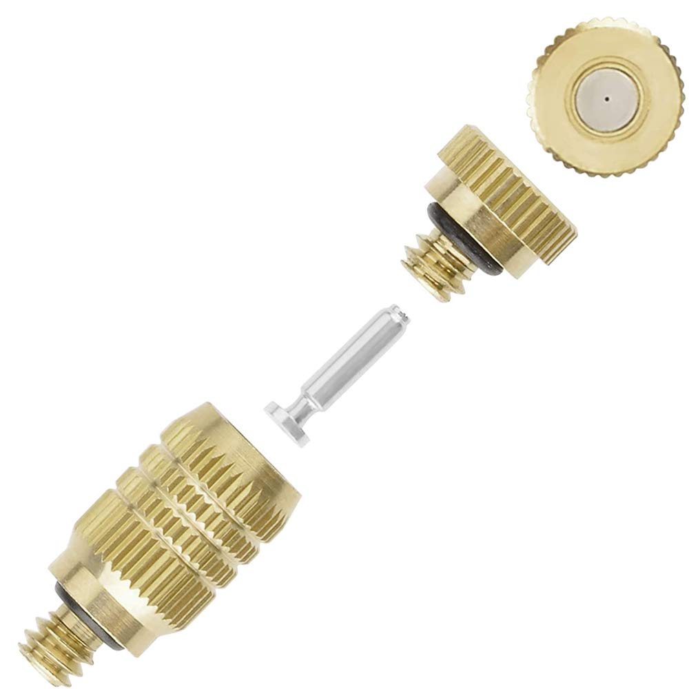 RESNSTAR high-pressure misting nozzle with 0.012 inch orifice supports precise spray.
