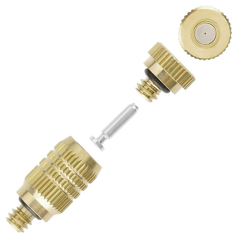 RESNSTAR high-pressure misting nozzle with 0.012 inch orifice supports precise spray.