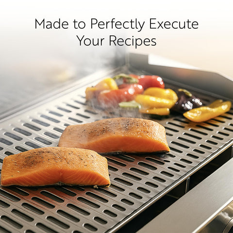 Restaurantware Foil Lux grill liner placed on a grill, aiding clean cooking