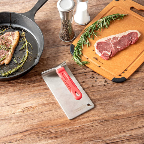 Restaurantware Met Lux steak press flat bottom for easy cleaning surface