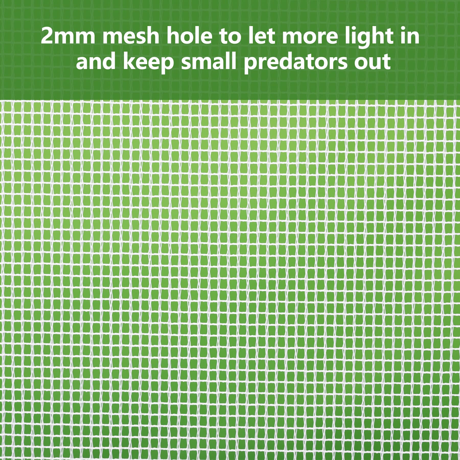 RESTCLOUD 2mm mesh closeup highlighting light-permeable pest protection.