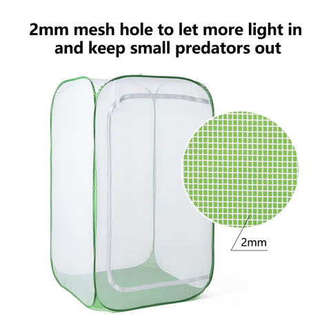RESTCLOUD large zipper door provides easy access to crops.