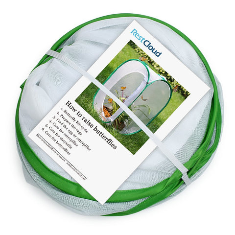 RESTCLOUD large zipper opening for easy feeding and releasing butterflies