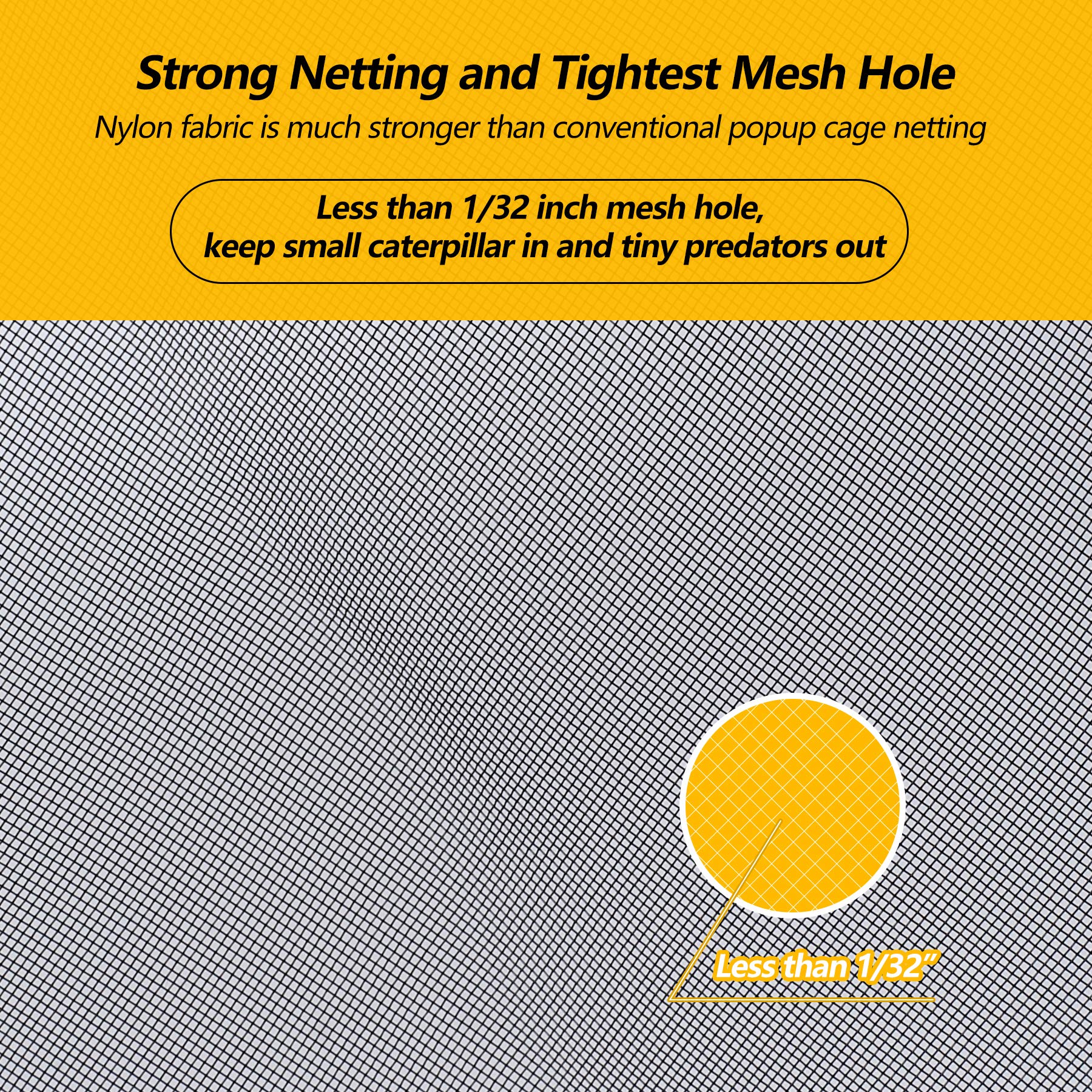 RESTCLOUD monarch habitat nylon fabric detail highlights weather resistance and durability.