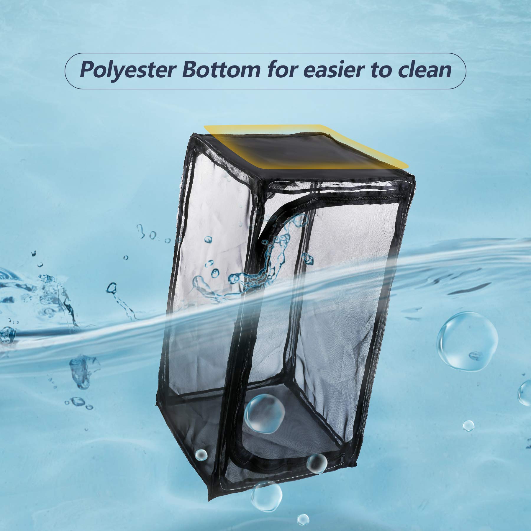 RESTCLOUD monarch habitat zipper protection seam helps keep caterpillars safe.