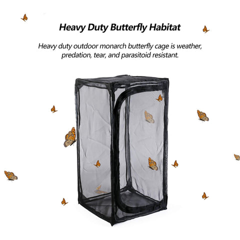 RESTCLOUD pop-up cage assembly enables quick outdoor butterfly care.