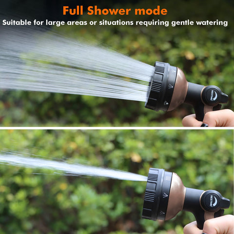 Restmo eight-pattern dial offers versatile spray options for cleaning and watering.