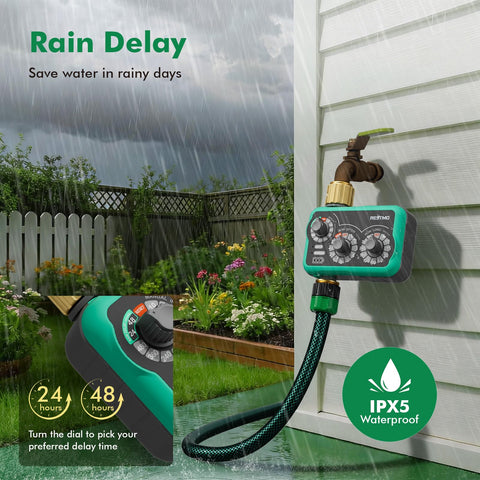 Restmo automatic irrigation system for gardens, lawns, and pots
