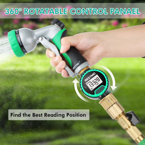Restmo brass inlet and outlet provide a durable, leak free hose connection