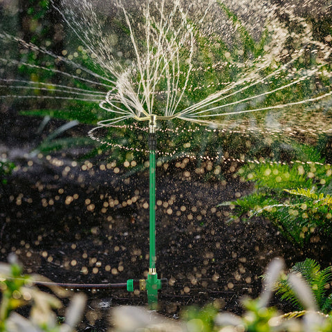 Restmo expandable system connects multiple sprinklers for larger coverage needs