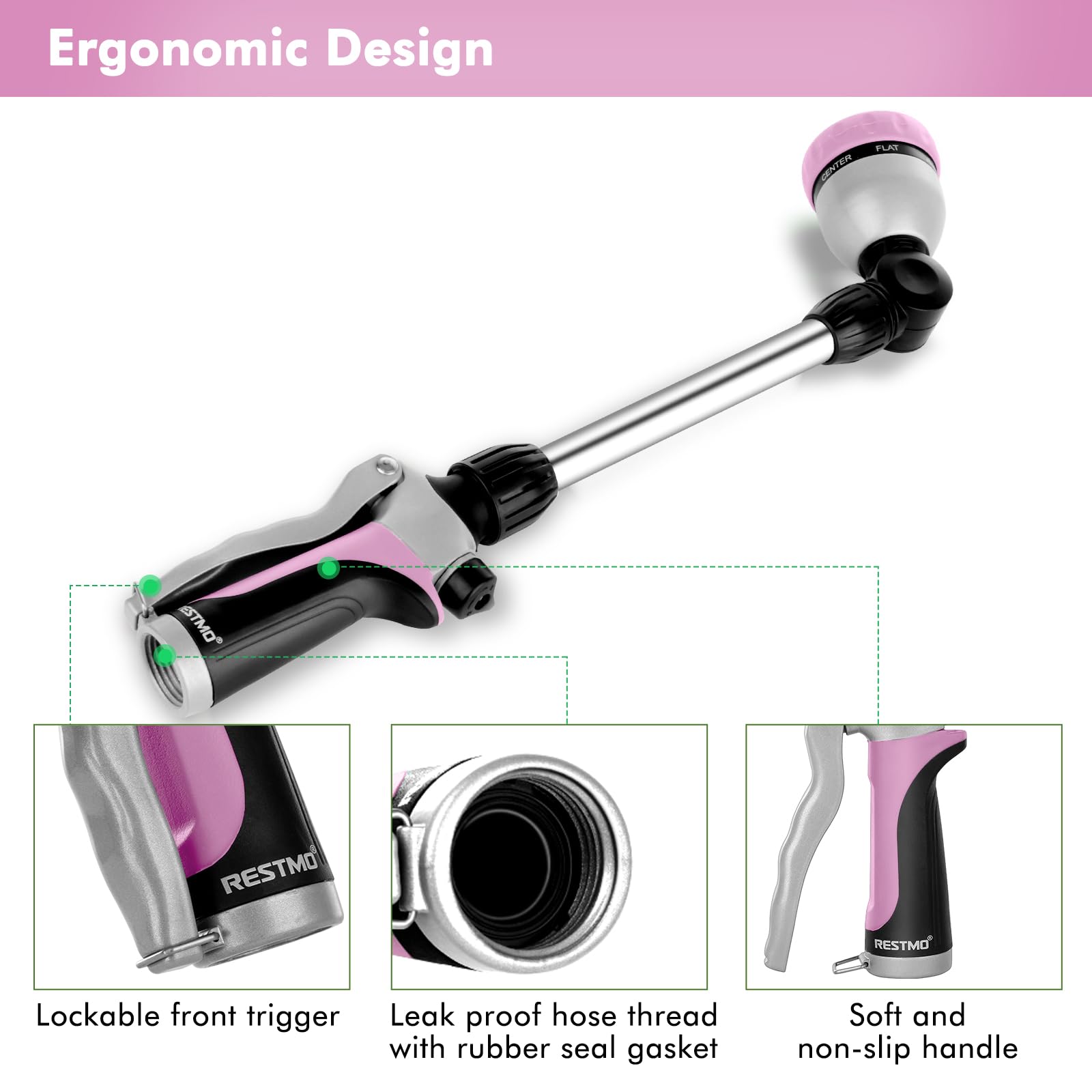 RESTMO flow-control knob allows precise irrigation control