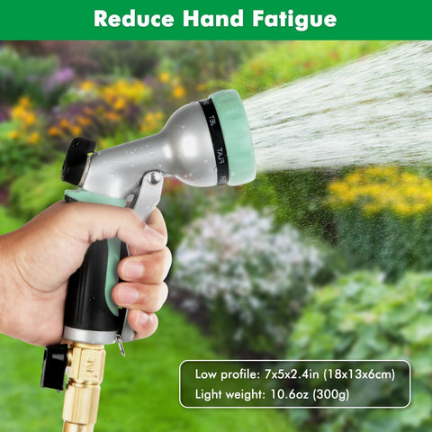 Restmo garden hose nozzle 3-4 NH thread ensures universal hose connection.