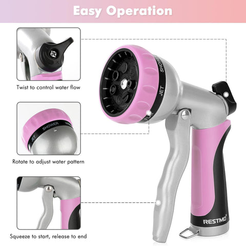 Restmo nozzle ergonomic TPU grip reduces hand fatigue