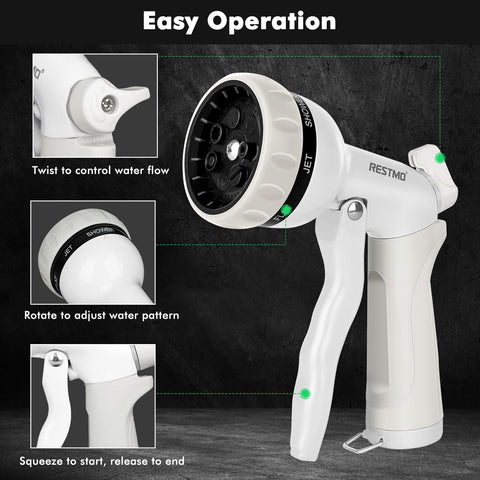 RESTMO ergonomic grip emphasizes comfortable handling during extended use