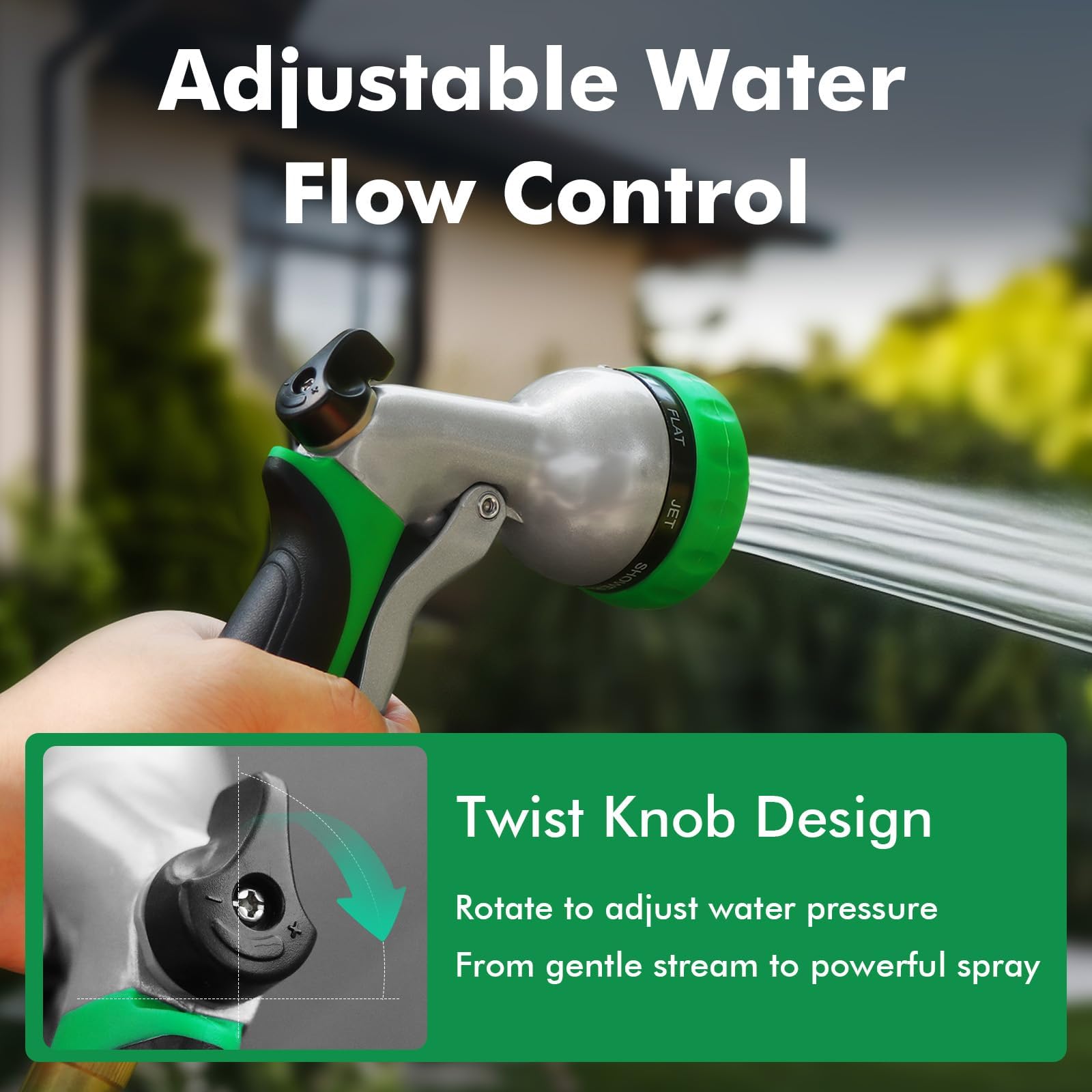 Restmo ergonomic soft-grip handle reduces hand fatigue.