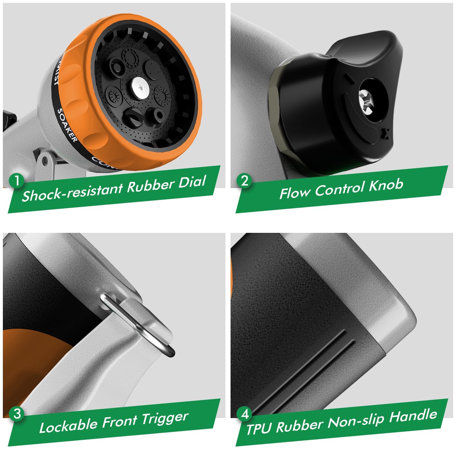 RESTMO leak‑proof seal minimizes drips and water waste.